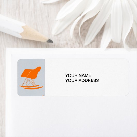 Eames schommelstoel etiket (Insitu)
