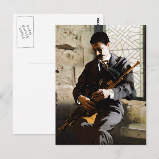 Eamon Ceannt, Iers Patriot Briefkaart (Voorkant / Achterkant)