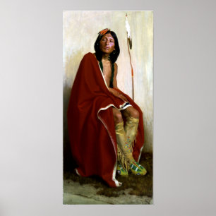 Eanger Irving Couse Elk-Foot van de Taos-stam Poster