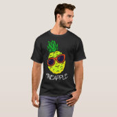Eapple anananaseplein tropische vruchtenananas t-shirt (Voorkant volledig)