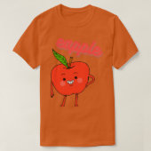 Eapple Funny Apple  Gift 5 2 T-shirt (Design voorkant)