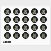 Eapple Kinda Sweet Kinda Stabby Novelty Punny Ronde Sticker (Vel)