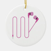 Ear Buds Keramisch Ornament (Voorkant)