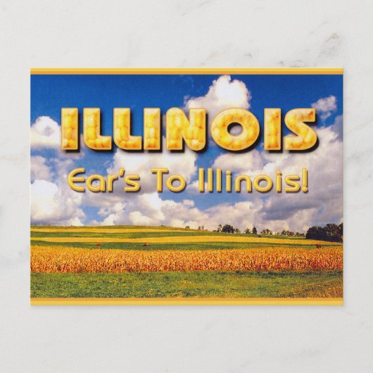 Ear is naar Illinois ... Mark Edward Westerfield Briefkaart (Voorkant)