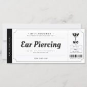 Ear Piercing Gift Voucher Certificate (Voorkant)