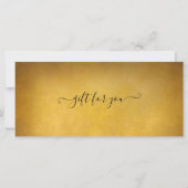 Ear Piercing Gold Gift Voucher Certificate (Achterkant)