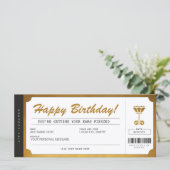 Ear Piercing Gold Gift Voucher Certificate (Staand voorkant)