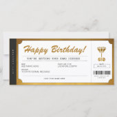 Ear Piercing Gold Gift Voucher Certificate (Voorkant)