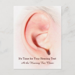 Ear Testing Otolaryngology Appointinder Briefkaart