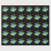Ear-th Funny Earth Pun Dark BG Cadeaupapier (Vlak)
