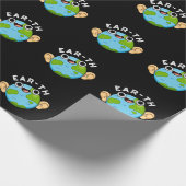 Ear-th Funny Earth Pun Dark BG Cadeaupapier (Hoek)
