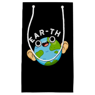 Ear-th Funny Earth Pun Dark BG Klein Cadeauzakje