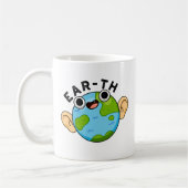 Ear-th Funny Earth Pun Koffiemok (Links)