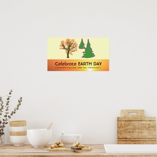 EARDE DAG vieren Classroom Poster (Keuken)