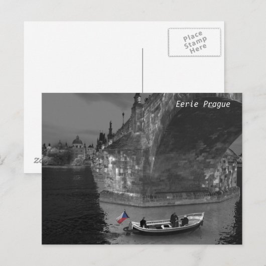 Earie Prague Briefkaart (Voorkant / Achterkant)