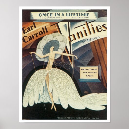 Earl Carroll Vanities Songbook Hoesje Poster (Voorkant)