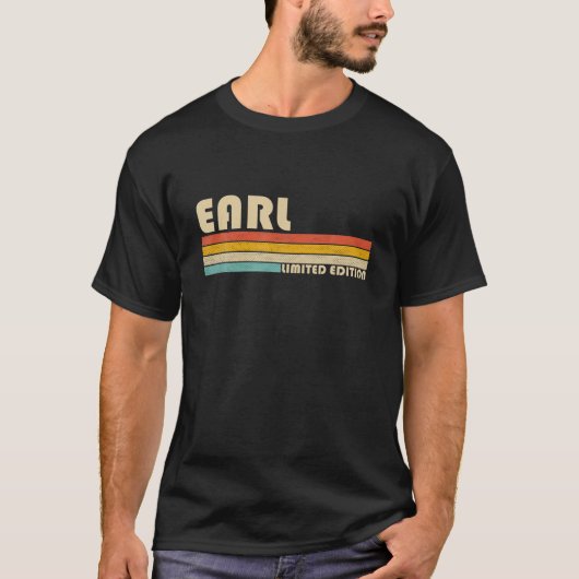 EARL Gift Name Personalized Funny Retro  Bi T-shirt (Voorkant)