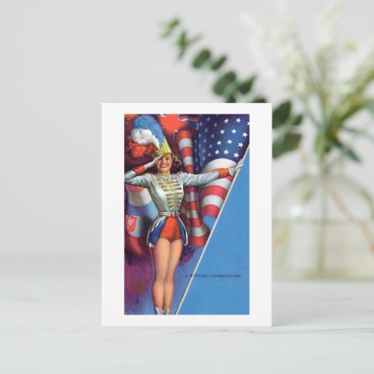 Earl Moran Americana Briefkaart (Staand voorkant)