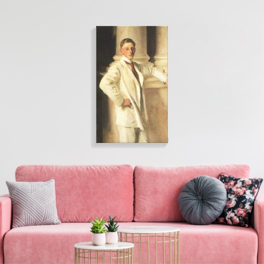 Earl of Dalhousie van John Singer Sargent Canvas Afdruk (Insitu (Woonkamer))