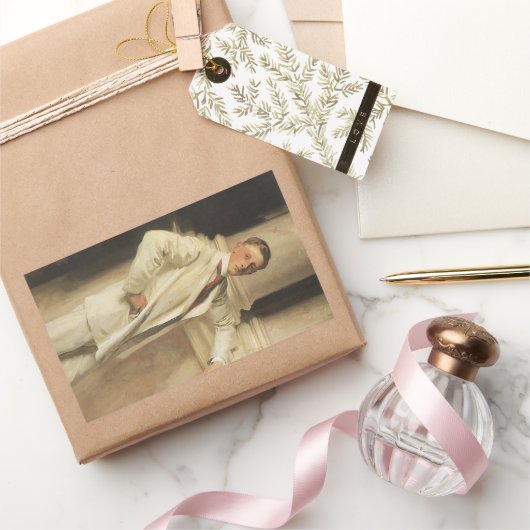 Earl of Dalhousie van John Singer Sargent Rechthoekige Sticker (Geschenken)