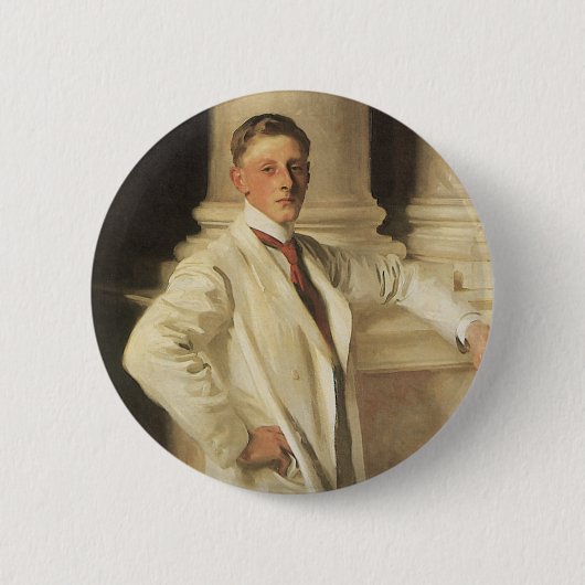 Earl of Dalhousie van John Singer Sargent Ronde Button 5,7 Cm (Voorkant)