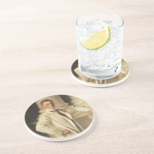 Earl of Dalhousie van John Singer Sargent Zandsteen Onderzetter (Zijkant)