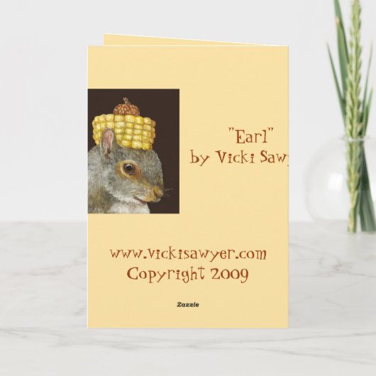 Earl of de eekhoorn kaart (Achterkant)