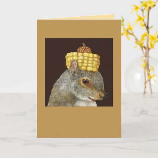 Earl of de eekhoorn kaart (Gele Bloem)