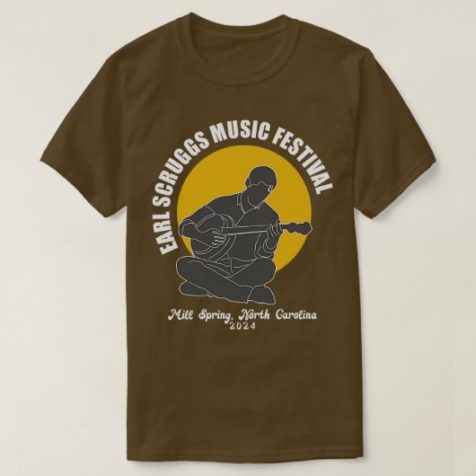 Earl Scruggs Muziekfestival 2024 2 T-shirt (Design voorkant)