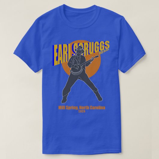 Earl Scruggs Muziekfestival 2024 5 T-shirt (Design voorkant)