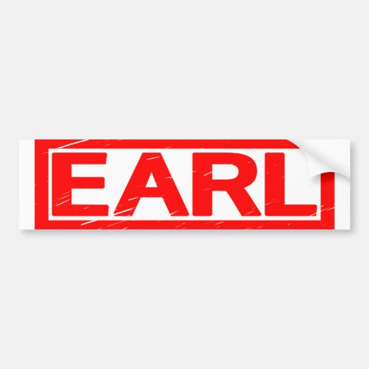 Earl Stamp Bumpersticker (Voorkant)