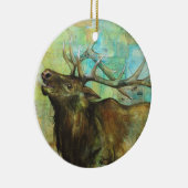 "Earl the Elk" Kerstversiering Keramisch Ornament (Rechts)