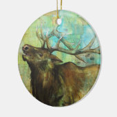 "Earl the Elk" Kerstversiering Keramisch Ornament (Links)