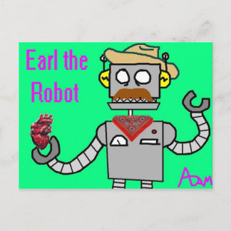 Earl the Robot Briefkaart