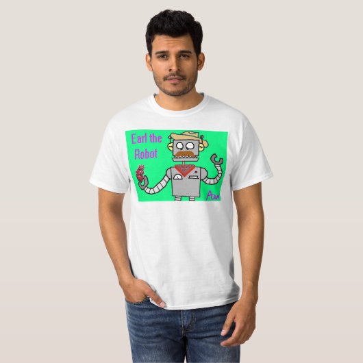 Earl the Robot T-shirt (Voorkant volledig)