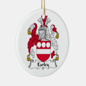 Earley Family Crest Keramisch Ornament (Rechts)