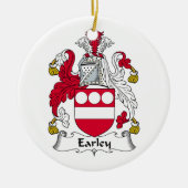 Earley Family Crest Keramisch Ornament (Voorkant)