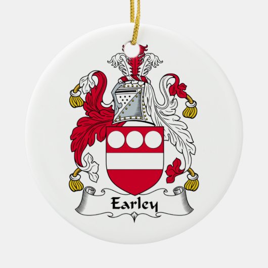 Earley Family Crest Keramisch Ornament (Voorkant)