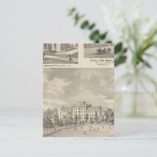 Earlham College, Richard Briefkaart (Staand voorkant)