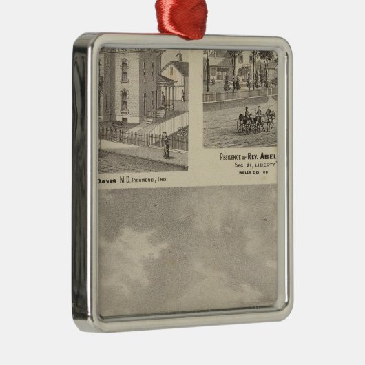 Earlham College, Richmond Metalen Ornament (Rechts)