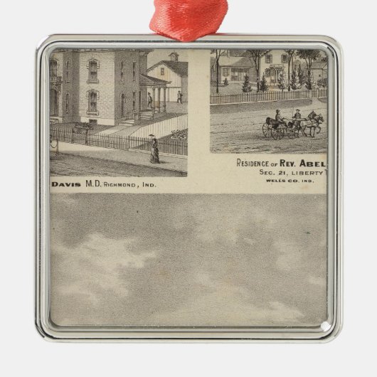 Earlham College, Richmond Metalen Ornament (Voorkant)