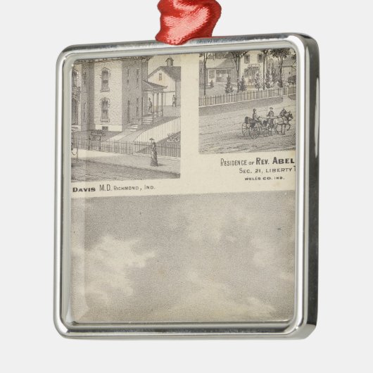 Earlham College, Richmond Metalen Ornament (Links)