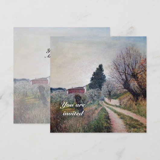 EARLIEST SPRING IN TUSCANY gold Kaart (Voorkant / Achterkant)