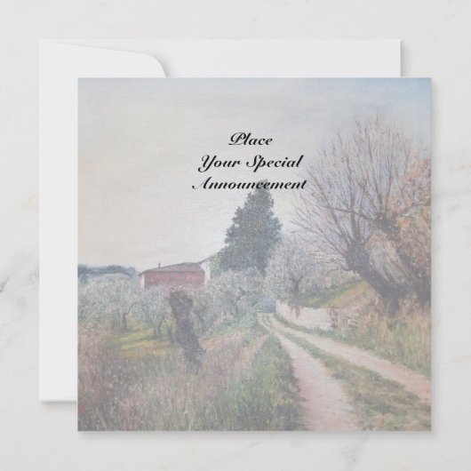 EARLIEST SPRING IN TUSCANY gold Kaart (Achterkant)