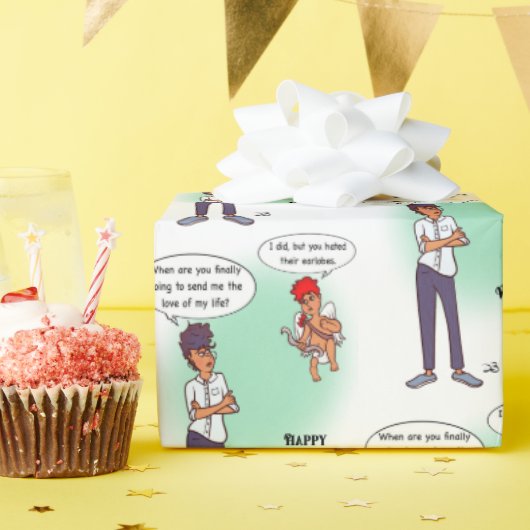 Earlobe Valentine's Day Wrapping Paper Cadeaupapier (Verjaardagsfeest)