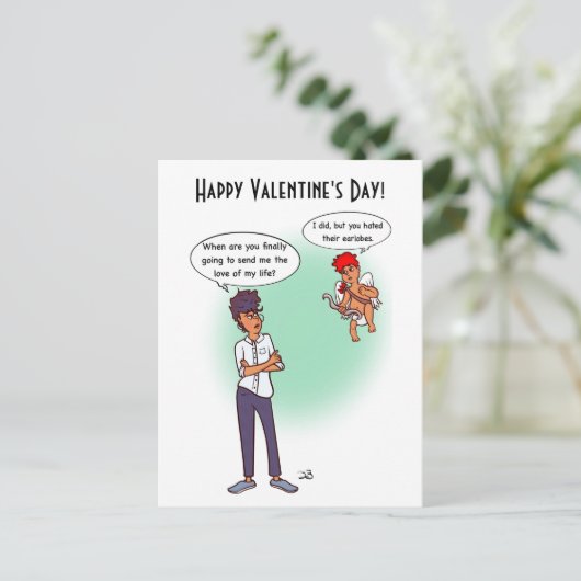 Earlobes Valentijns vakantie Kaart (Staand voorkant)