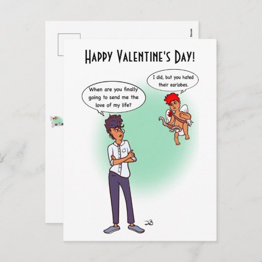 Earlobes Valentijns vakantie Kaart (Voorkant / Achterkant)