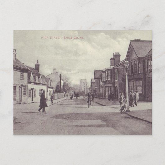 Earls Colne High Street Briefkaart  stijl (Voorkant)