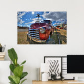 Early 50's Chevy Truck Poster (Thuiskantoor)