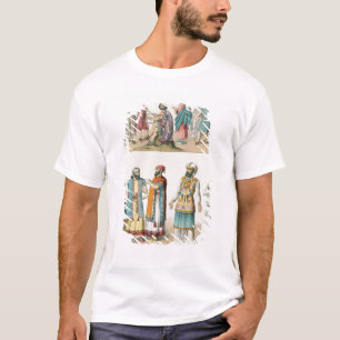 Early Asiatic Dress uit 'Trachten der' T-shirt
